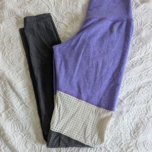 ABS2B Purple and Gray Leggings